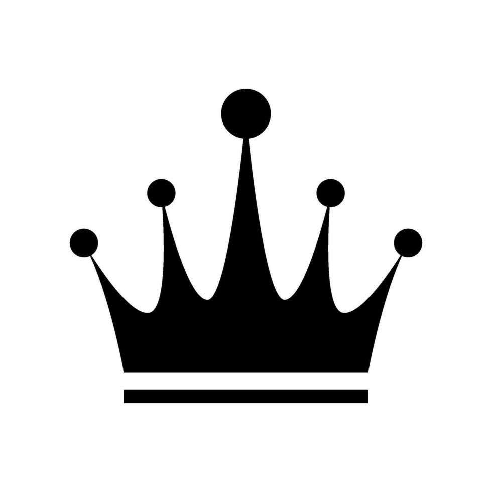 coroa ícone vetor símbolo Projeto ilustração