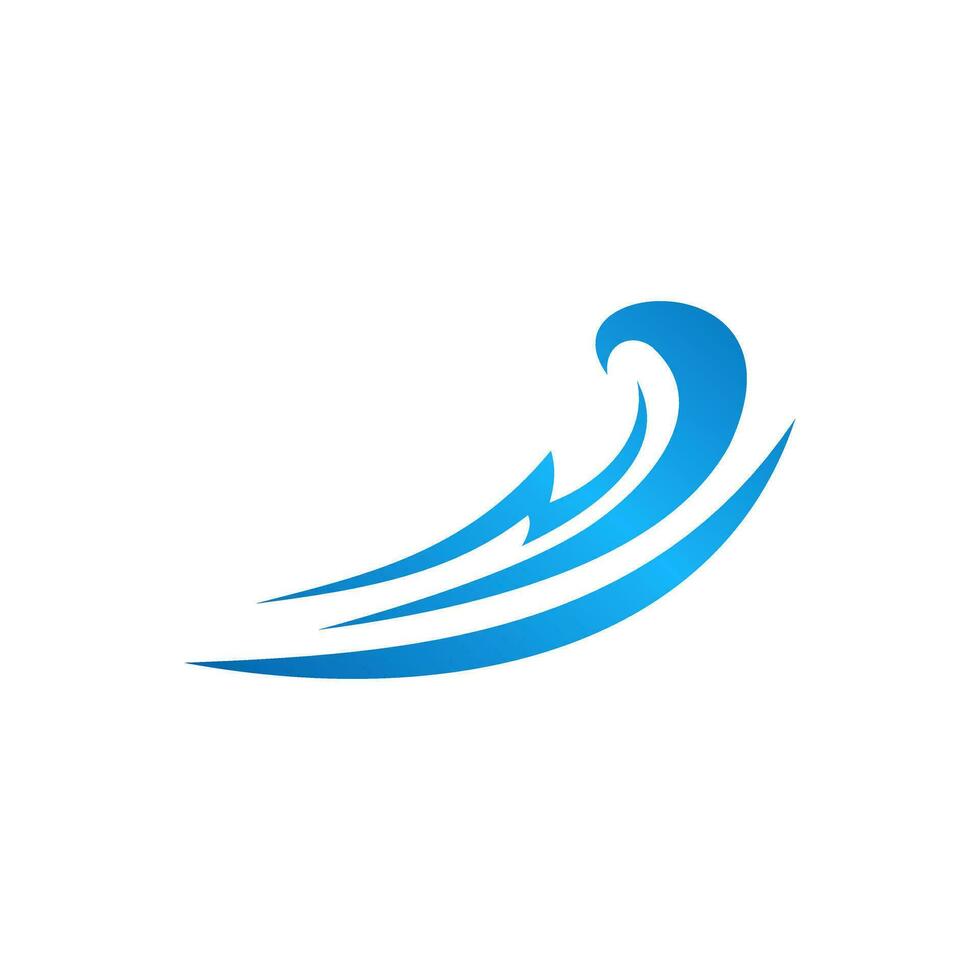 azul onda logotipo Projeto inspiração vetor