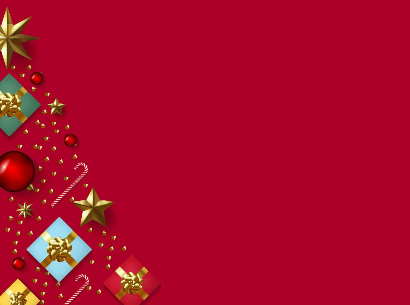 Natal composição bandeira vetor