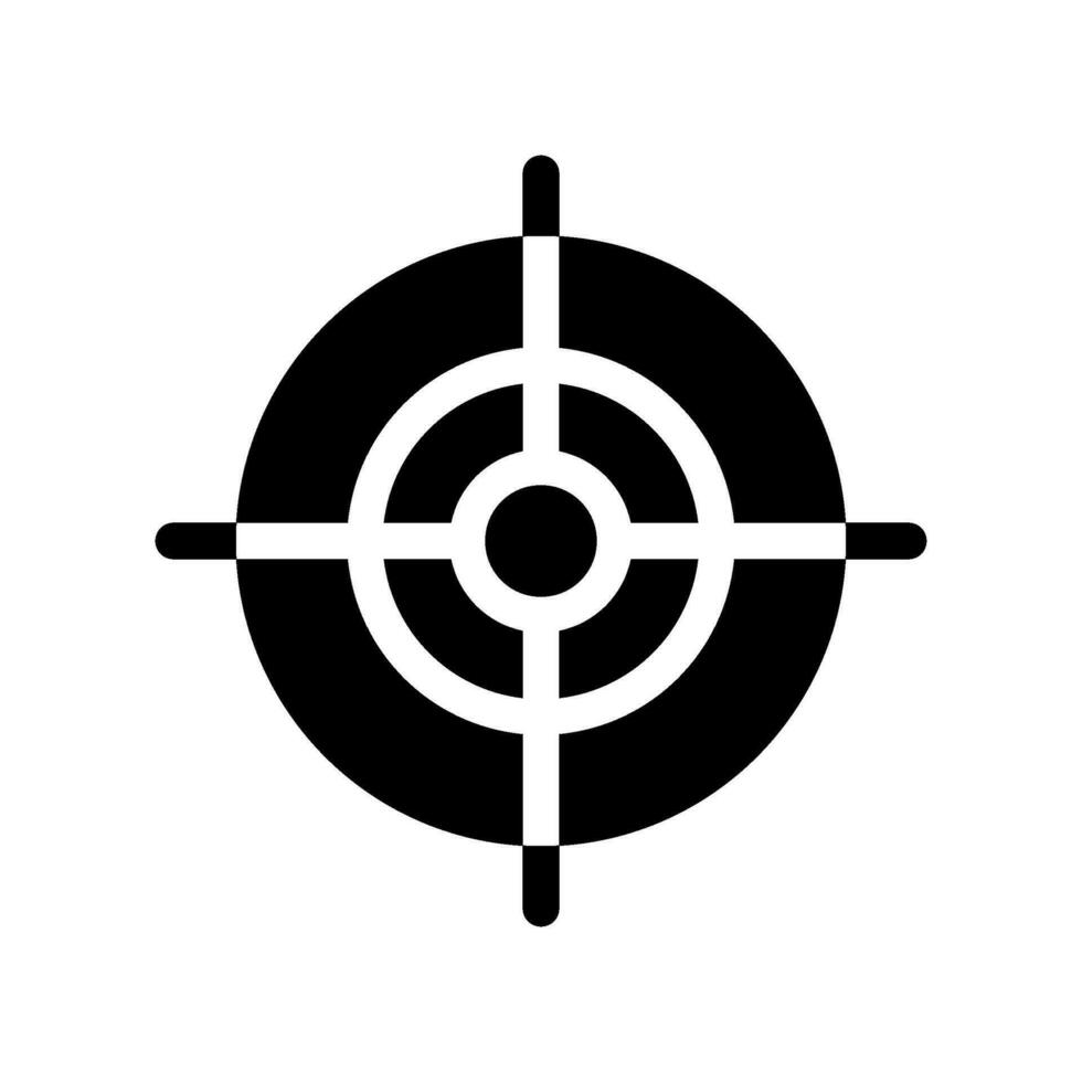 mira ícone vetor símbolo Projeto ilustração