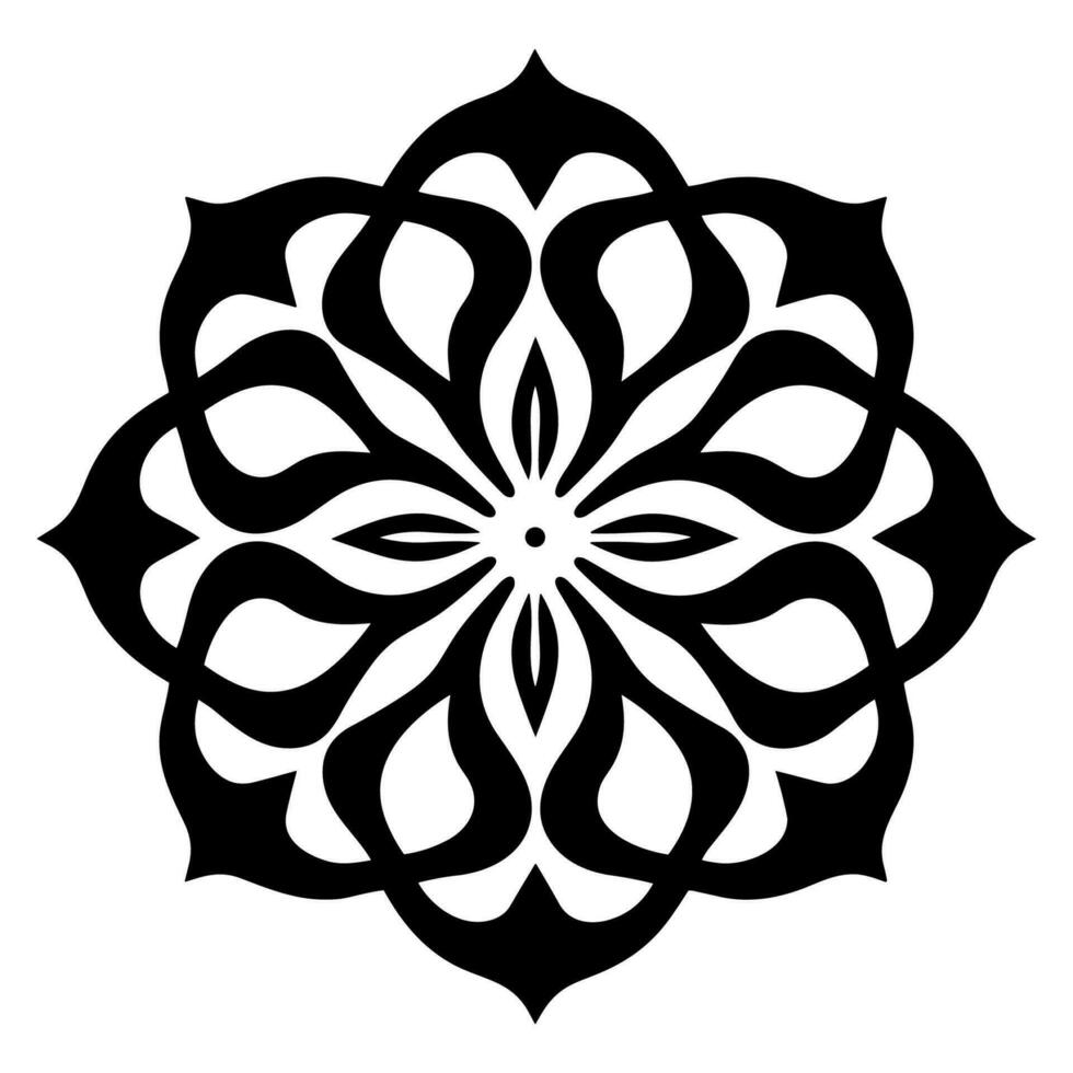 simples minimalista mandala vetor