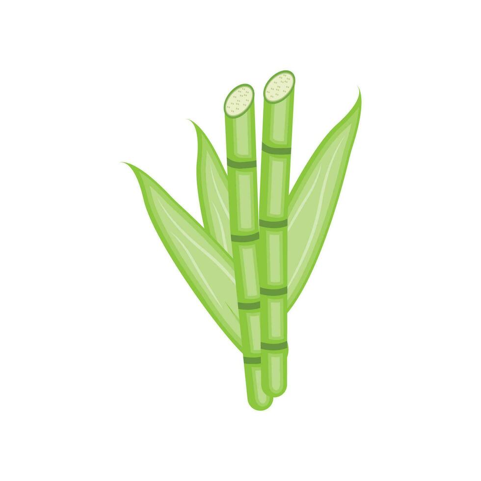 bambu logotipo, panda Comida verde plantar vetor, simples minimalista projeto, ilustração elemento modelo vetor