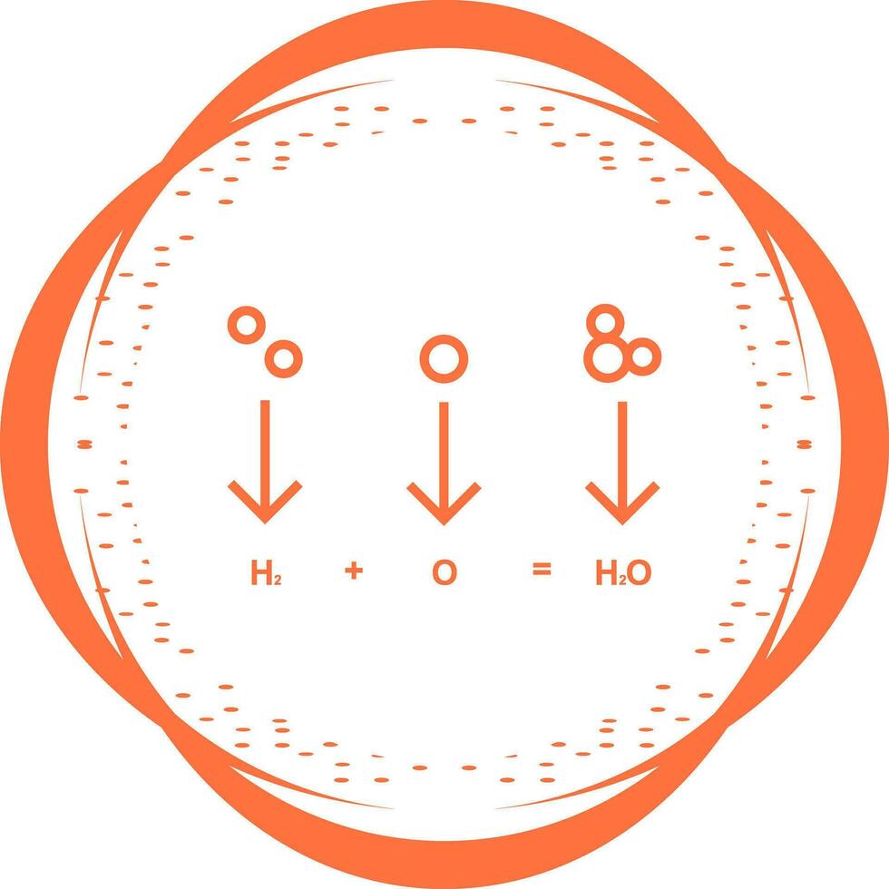ícone de vetor de fórmula química