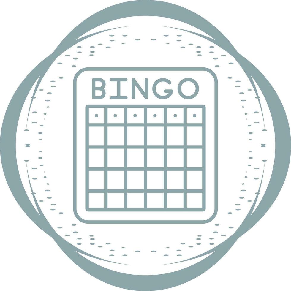 ícone de vetor de bingo