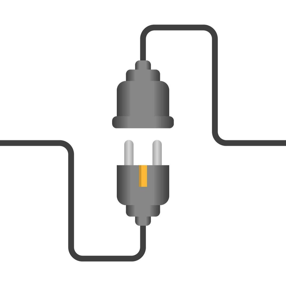 elétrico tomada plugue vetor ilustração