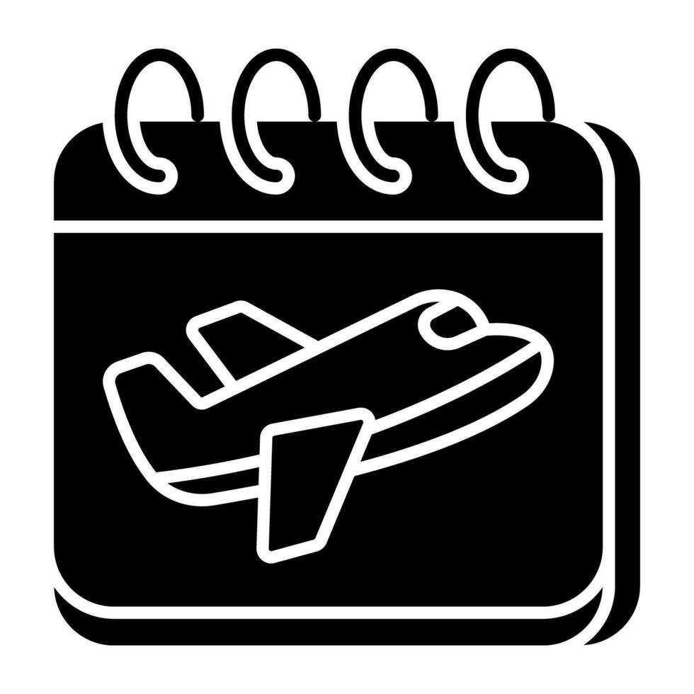 a ícone Projeto do voar cronograma vetor