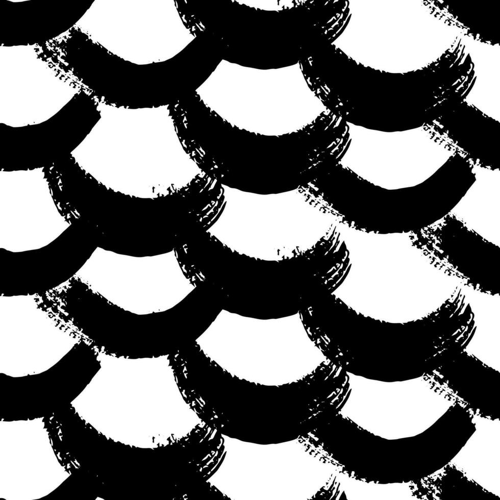 desatado padronizar com Preto pinceladas dentro abstrato formas em branco fundo. abstrato tinta grunge textura. vetor ilustração