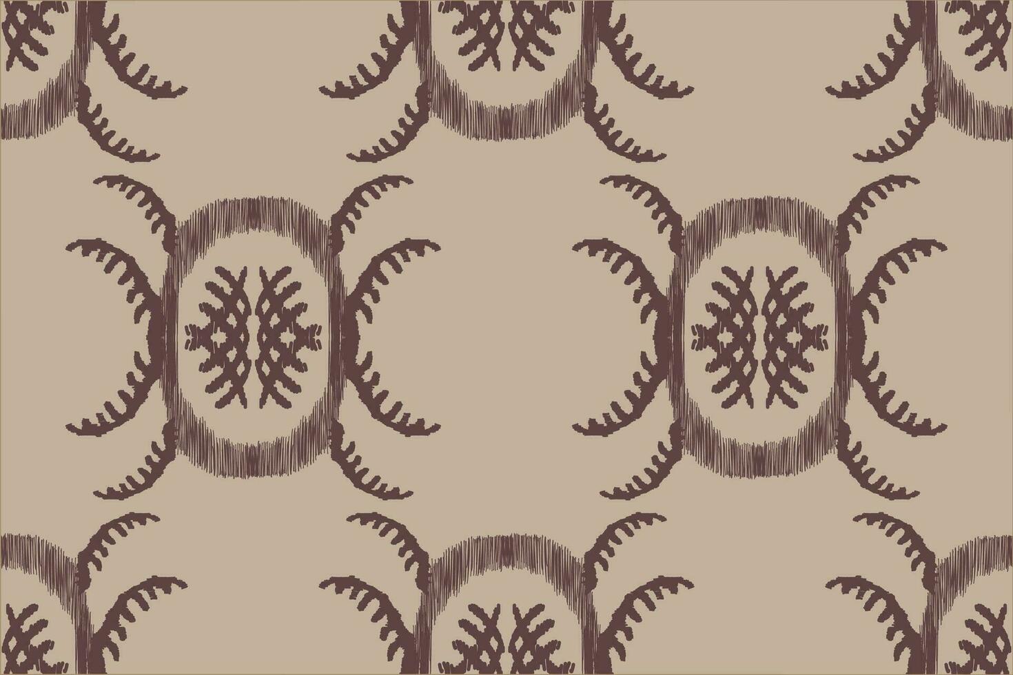 ikat bordado em Castanho fundo. tradicional étnico ikat, asteca abstrato vetor padrão, desatado padronizar dentro tribal, folk bordado e mexicano estilo.