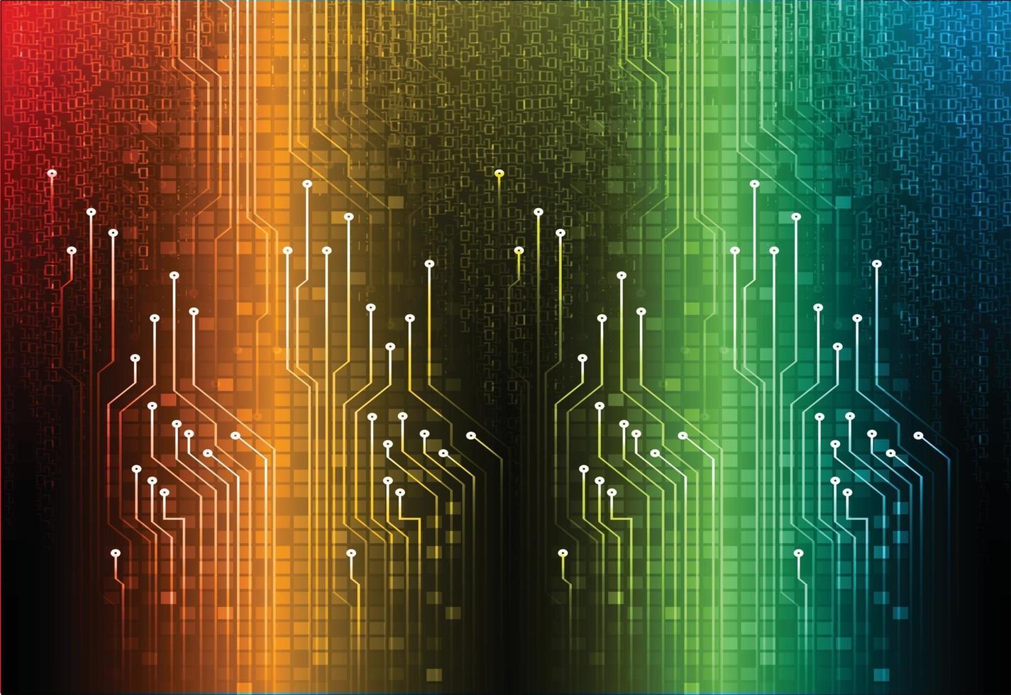 fundo de conceito de tecnologia futura de circuito cibernético vetor