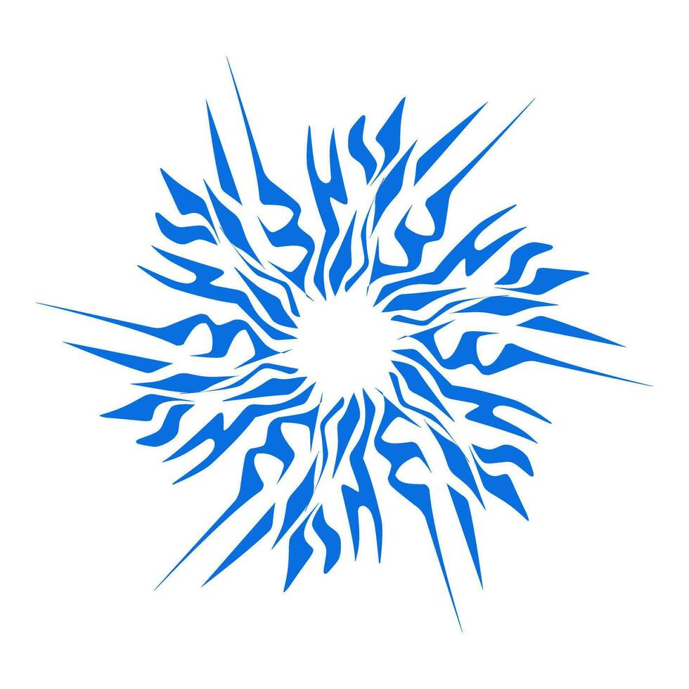 azul cor étnico mandala padrão Projeto ilustração. perfeito para logotipos, ícones, adesivos, tatuagens, Projeto elementos para sites, anúncios e mais. vetor