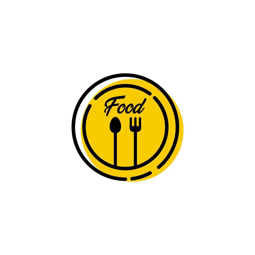 ilustração do projeto do modelo do vetor do logotipo do festival de comida