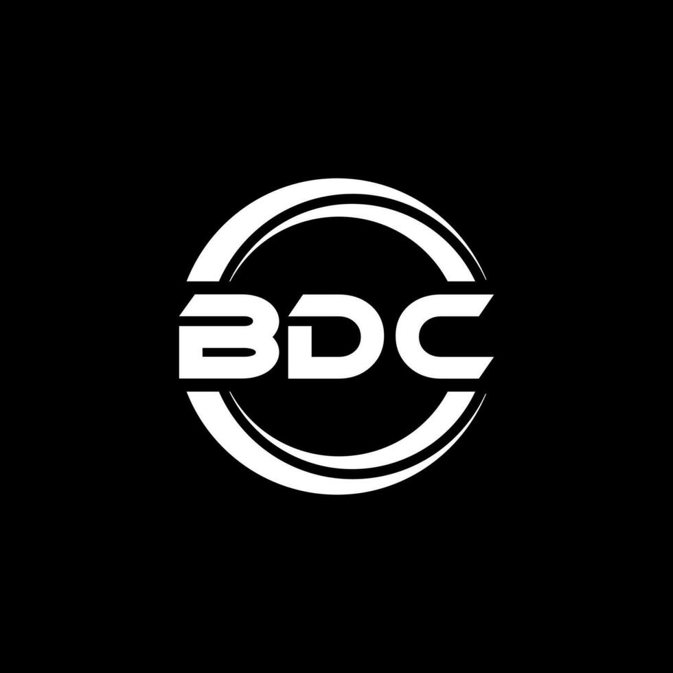 bdc carta logotipo Projeto dentro ilustração. vetor logotipo, caligrafia desenhos para logotipo, poster, convite, etc.