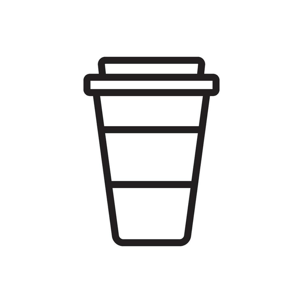 café papel copo ícone Projeto vetor