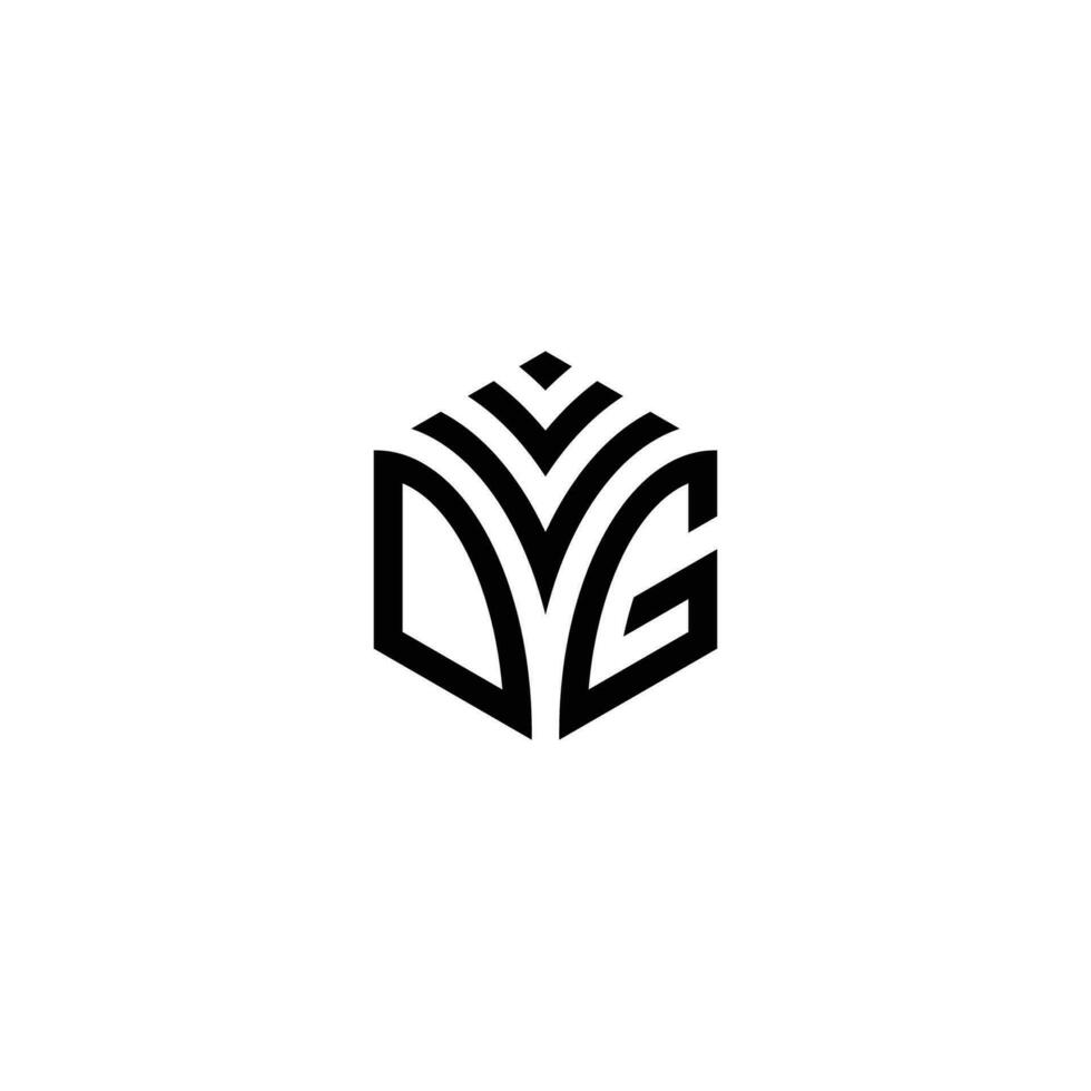 vdg hexágono logotipo vetor, desenvolver, construção, natural, finança logotipo, real Estado, adequado para seu empresa. vetor