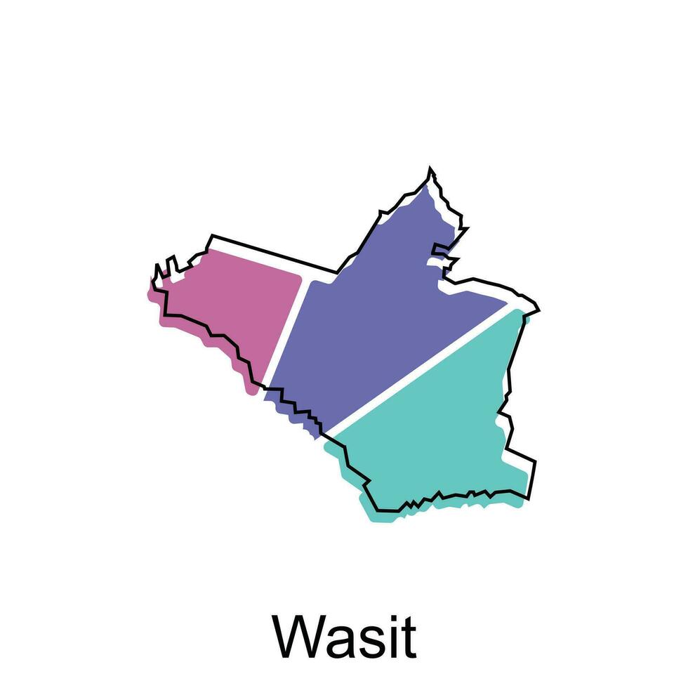 vetor mapa do foi isso colorida moderno contorno, Alto detalhado vetor ilustração vetor Projeto modelo, adequado para seu companhia