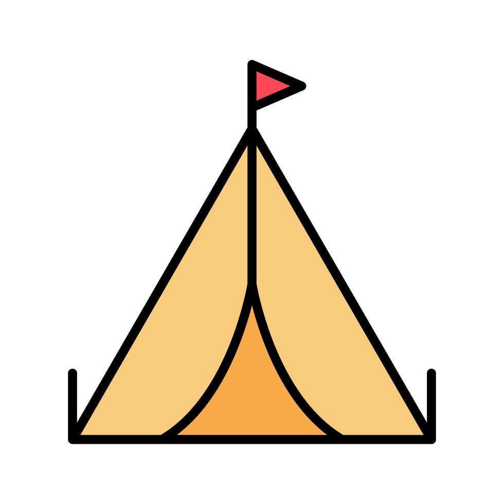ícone de vetor de tenda