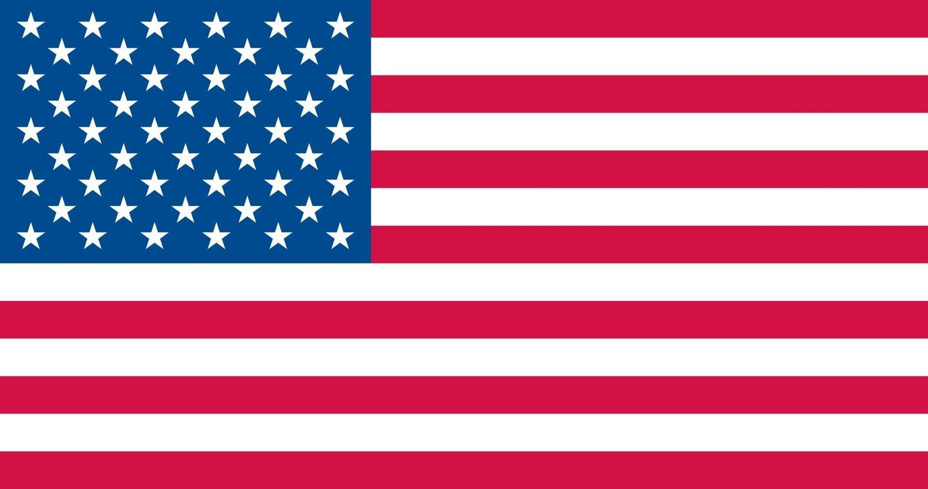 EUA bandeira oficialmente vetor