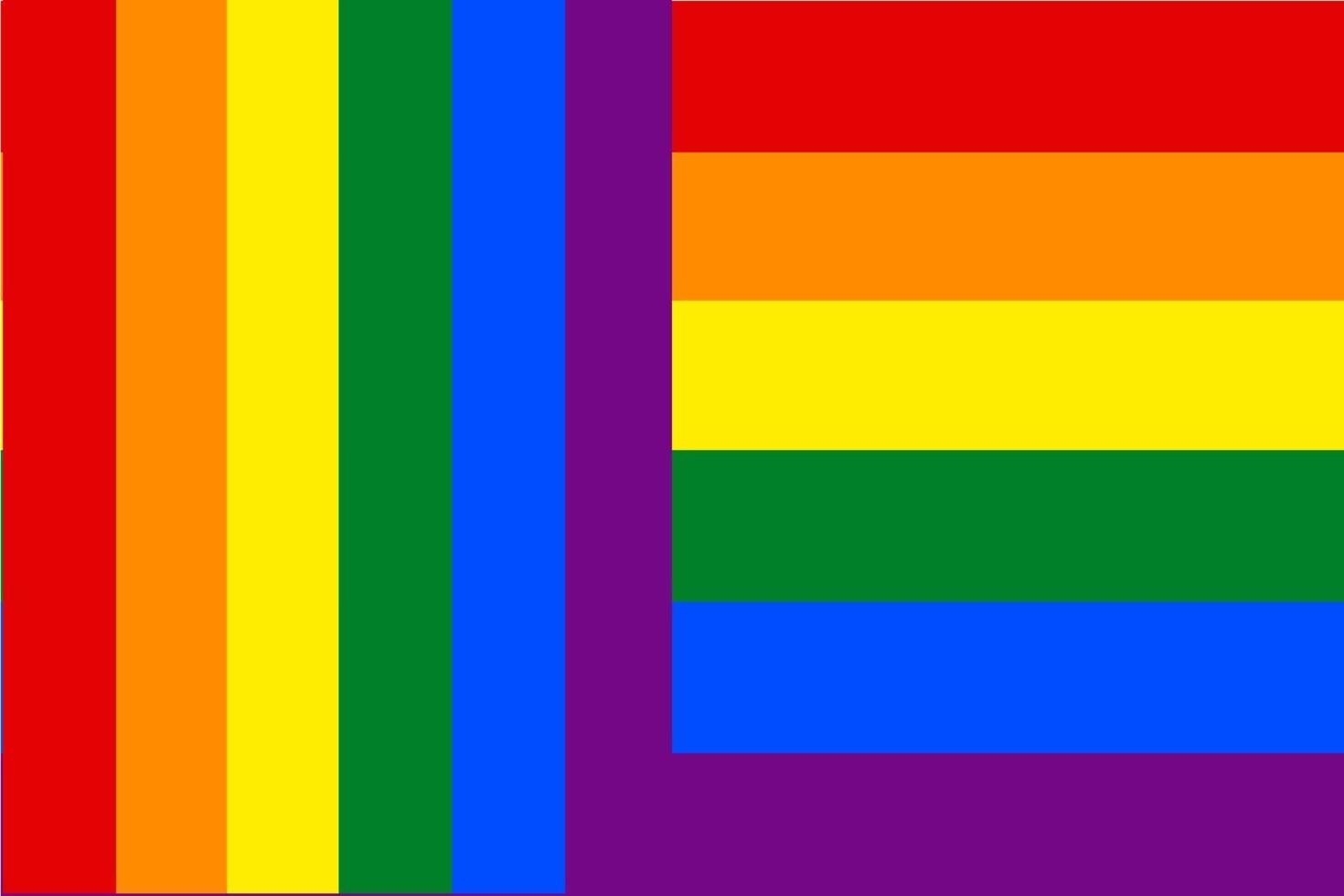 desenho de bandeira colorida arco-íris lgbt vetor