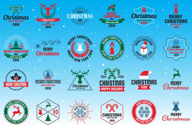 Christmas logo Vector para banner