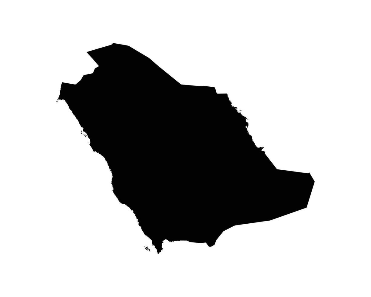 mapa da arábia saudita vetor