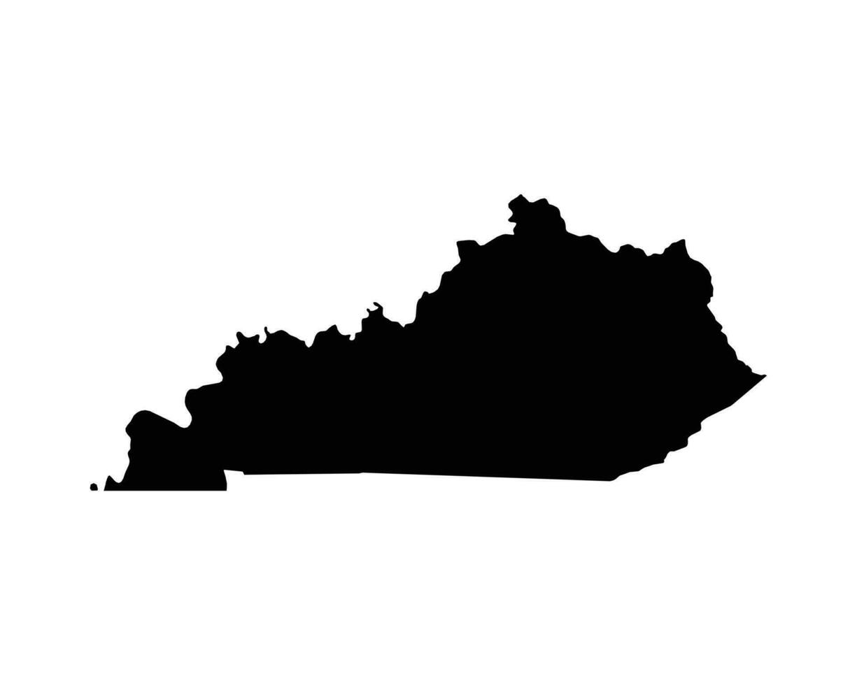 Kentucky ky EUA mapa vetor