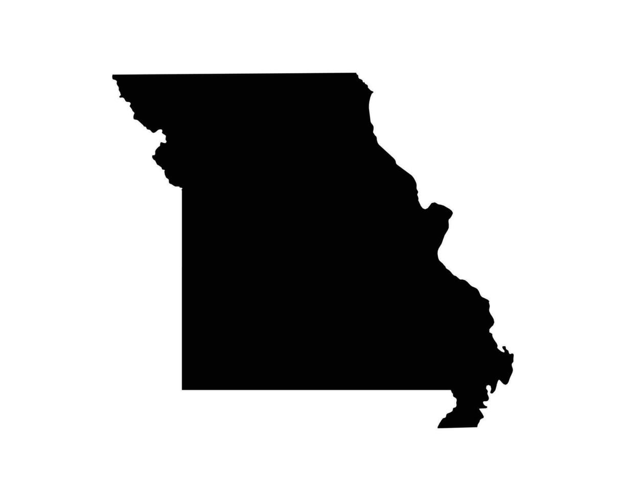 Missouri mo EUA mapa vetor