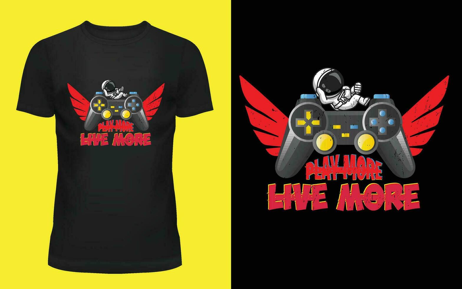 jogos camiseta Projeto jogar Mais viver Mais vetor