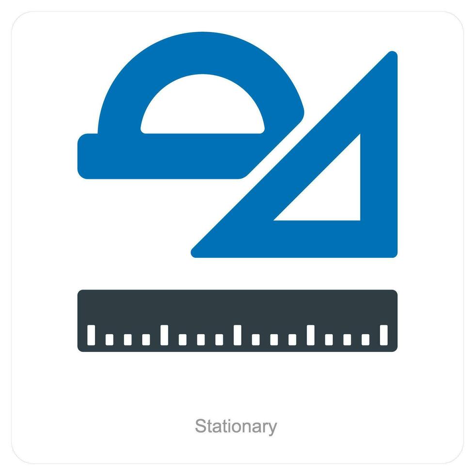 estacionário e geometria ícone conceito vetor