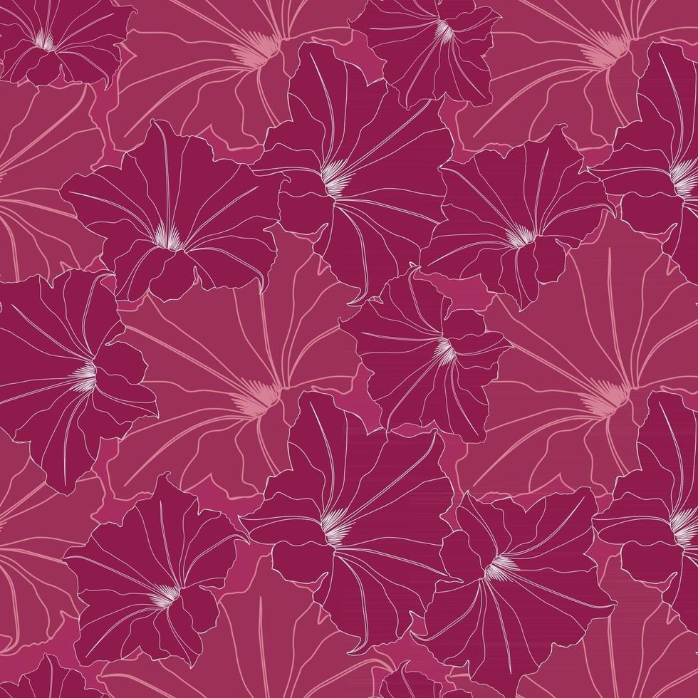 padrão floral sem emenda. abstrato base artística ornamental desenhada com flores e folhas. florescer motivo para tecido, têxtil, design de decoração vetor