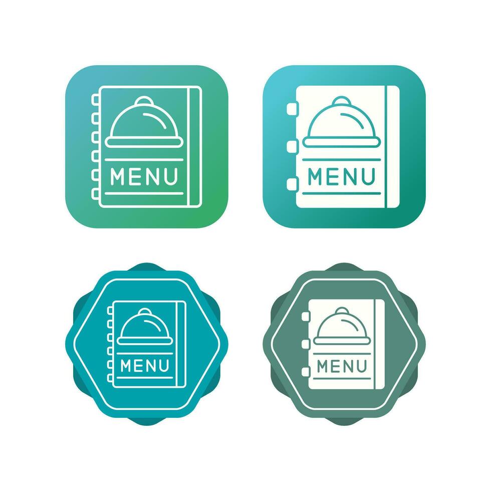 ícone de vetor de menu de comida