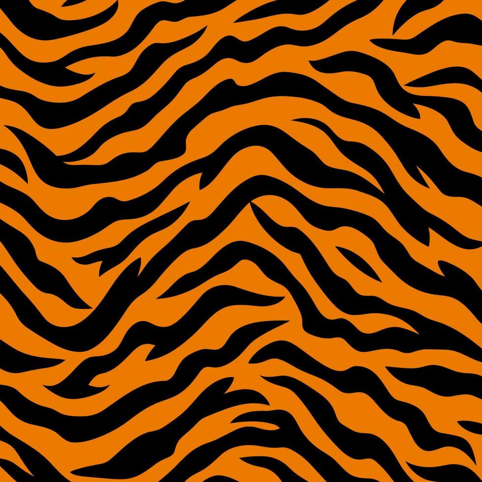 padrão de listras de tigre vetor