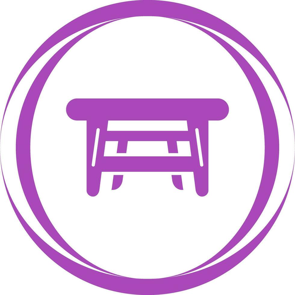 ícone de vetor de mesa