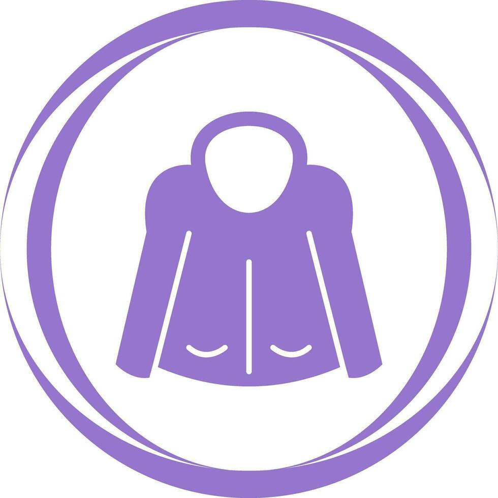 ícone de vetor de jaqueta quente