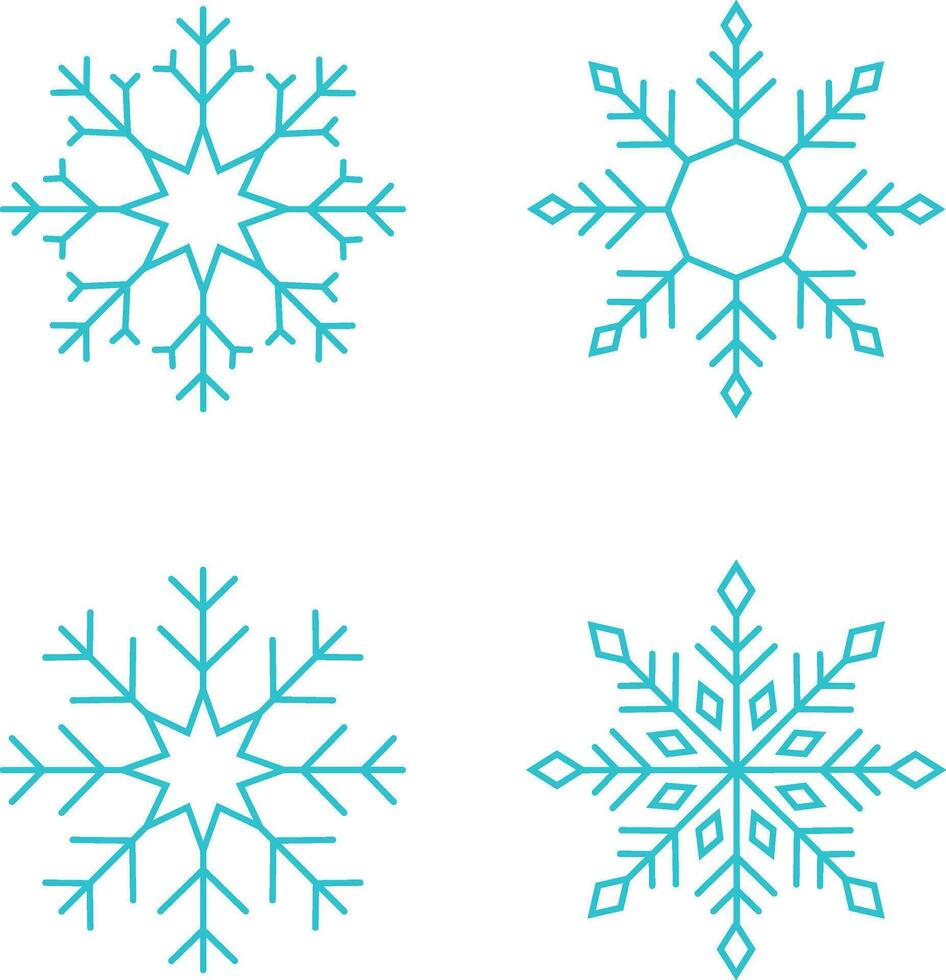 floco de neve ícone elemento. flocos de neve ícone vetor para Projeto decoração. vetor ilustração