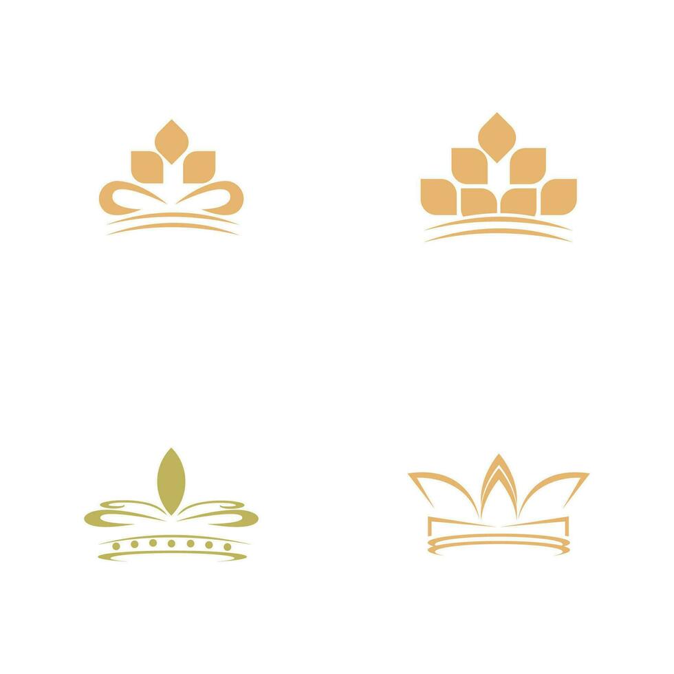 vintage coroa logotipo real rei rainha abstrak logotipo desain Vektor modelo. simbol geometris logótipo ícone konsep. vetor