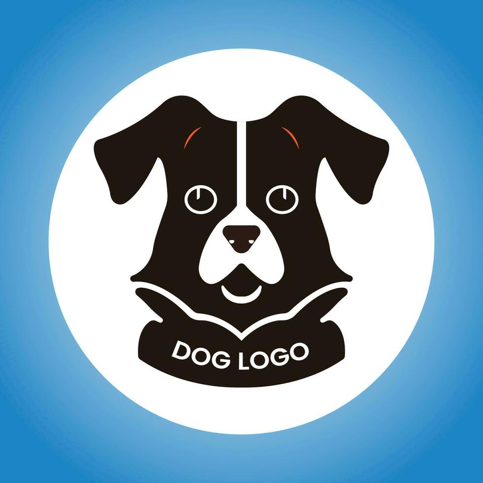 vetor fofa cachorro logotipo Projeto