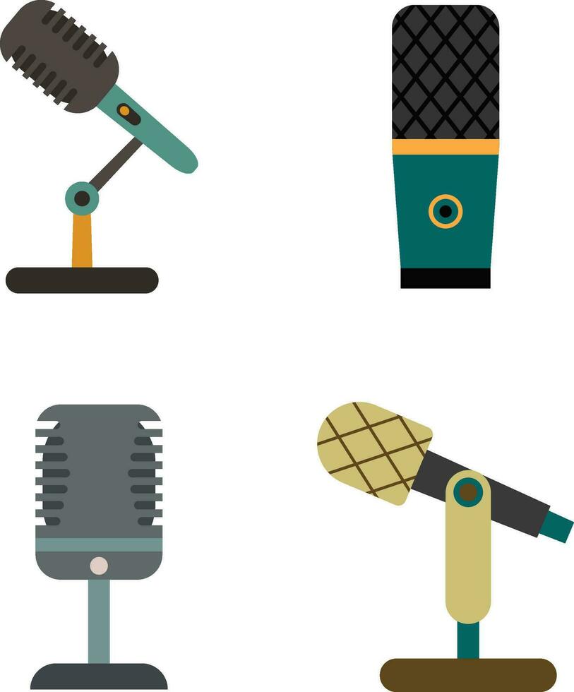 podcast microfone ilustração, rede Projeto ícone. som vetor ícone, registro. microfone - estúdio símbolo gravação. retro microfone ícone. vetor ilustração