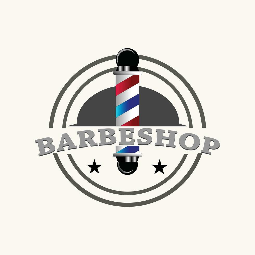 barbearia ilustração vetor, pode estar usava para emblema adesivo rótulo vetor