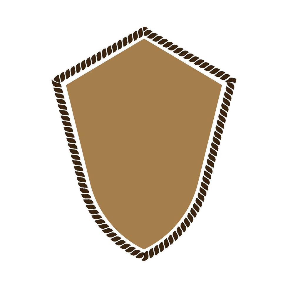 design do logotipo do escudo vetor