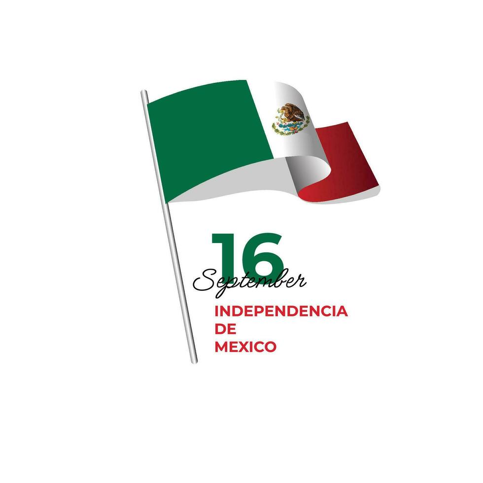 México independência dia Projeto modelo vetor