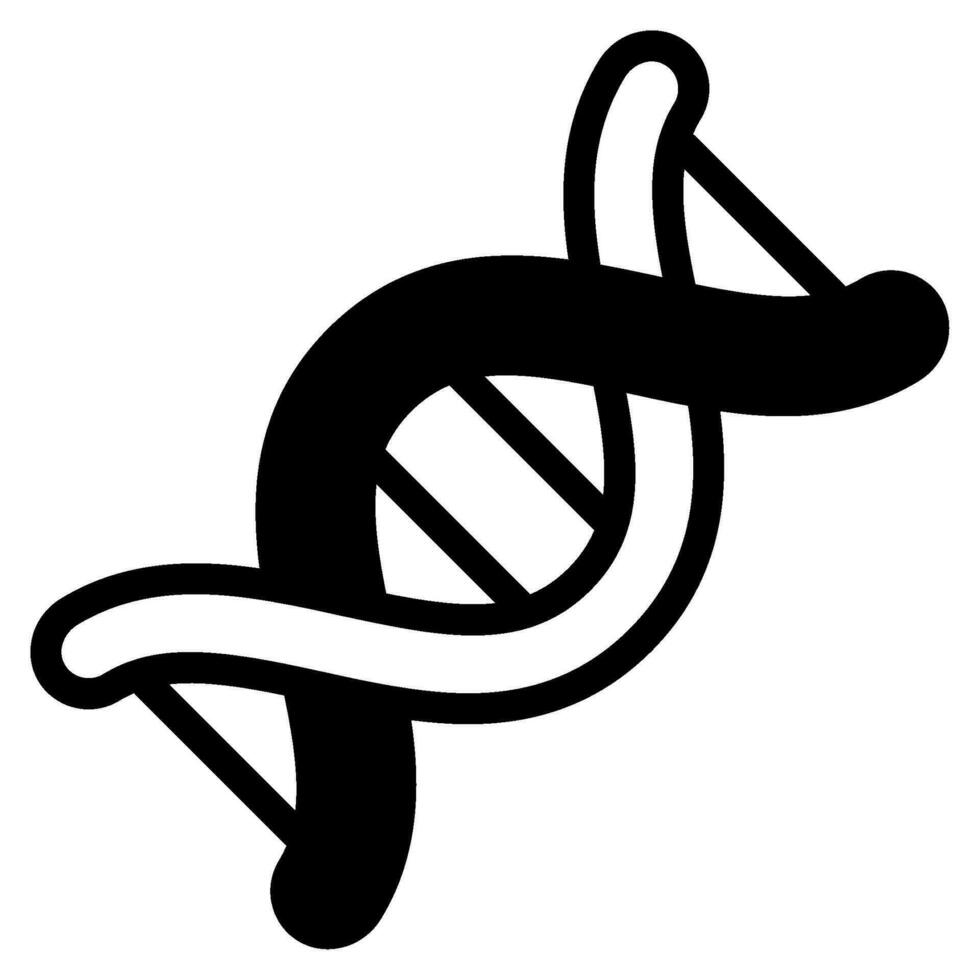 ícone de fita de DNA vetor