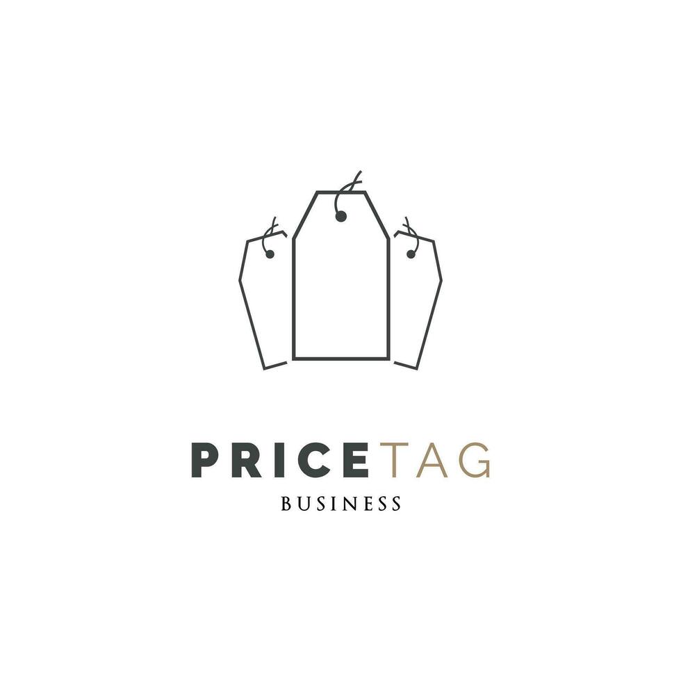 preço tag ou aguentar tag ícone logotipo Projeto modelo vetor