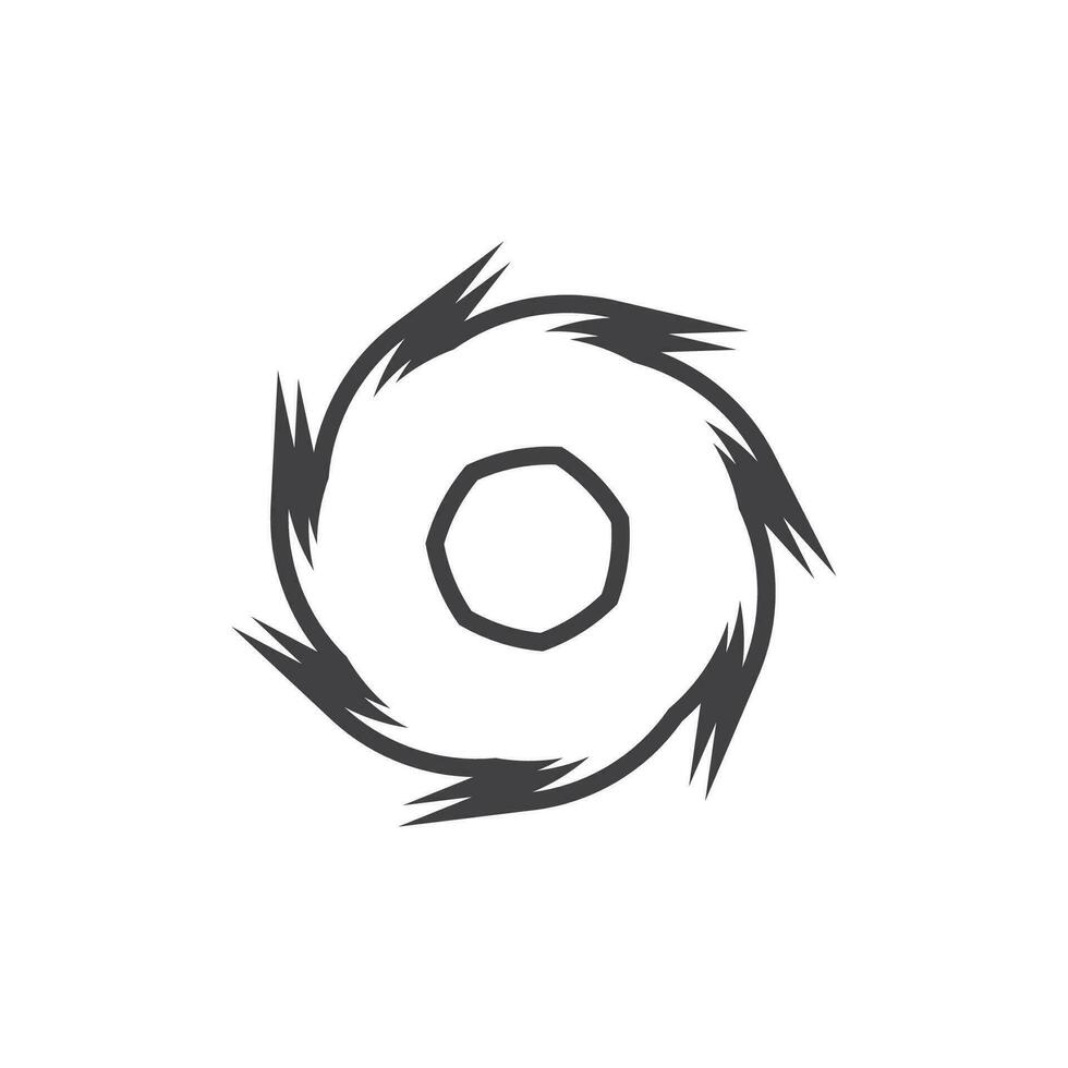 círculo anel redemoinho abstrato logotipo vetor