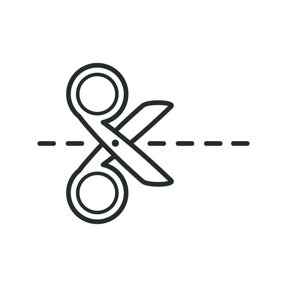 tesouras ícone vetor Projeto ilustração cortar símbolo