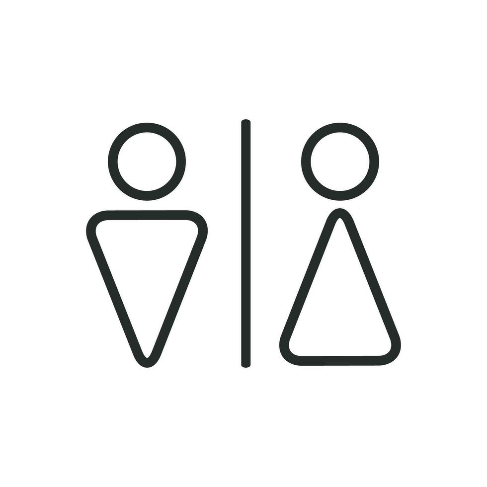 Sanitário símbolo vetor Projeto ilustração banheiro placa