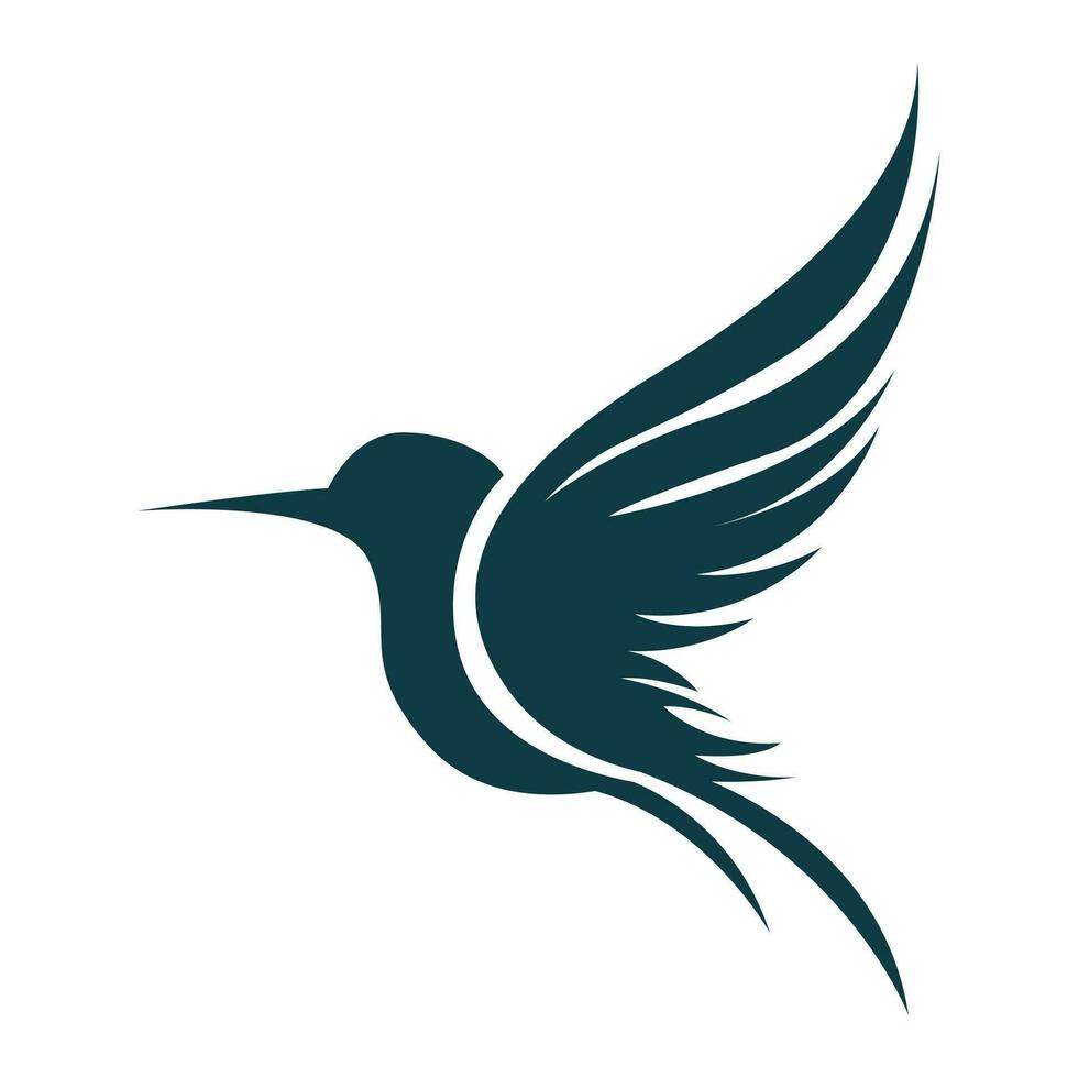 abstrato pássaro silhueta vetor ícone Projeto. logotipo símbolo do pássaro.