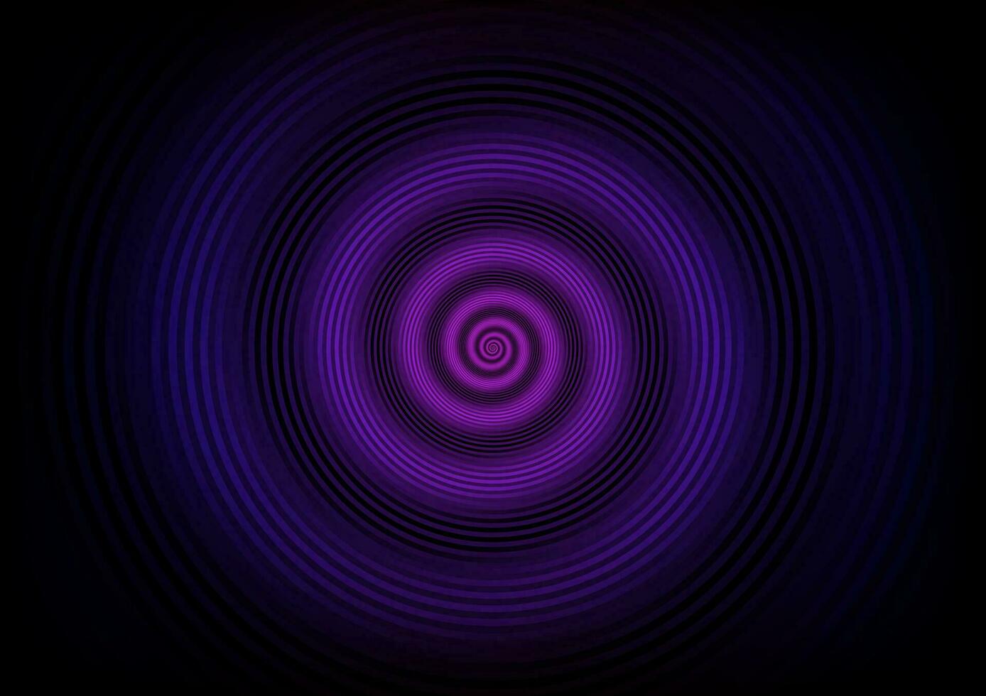 abstrato espiral aguarde linha onda círculo Sombrio roxa fundo vetor