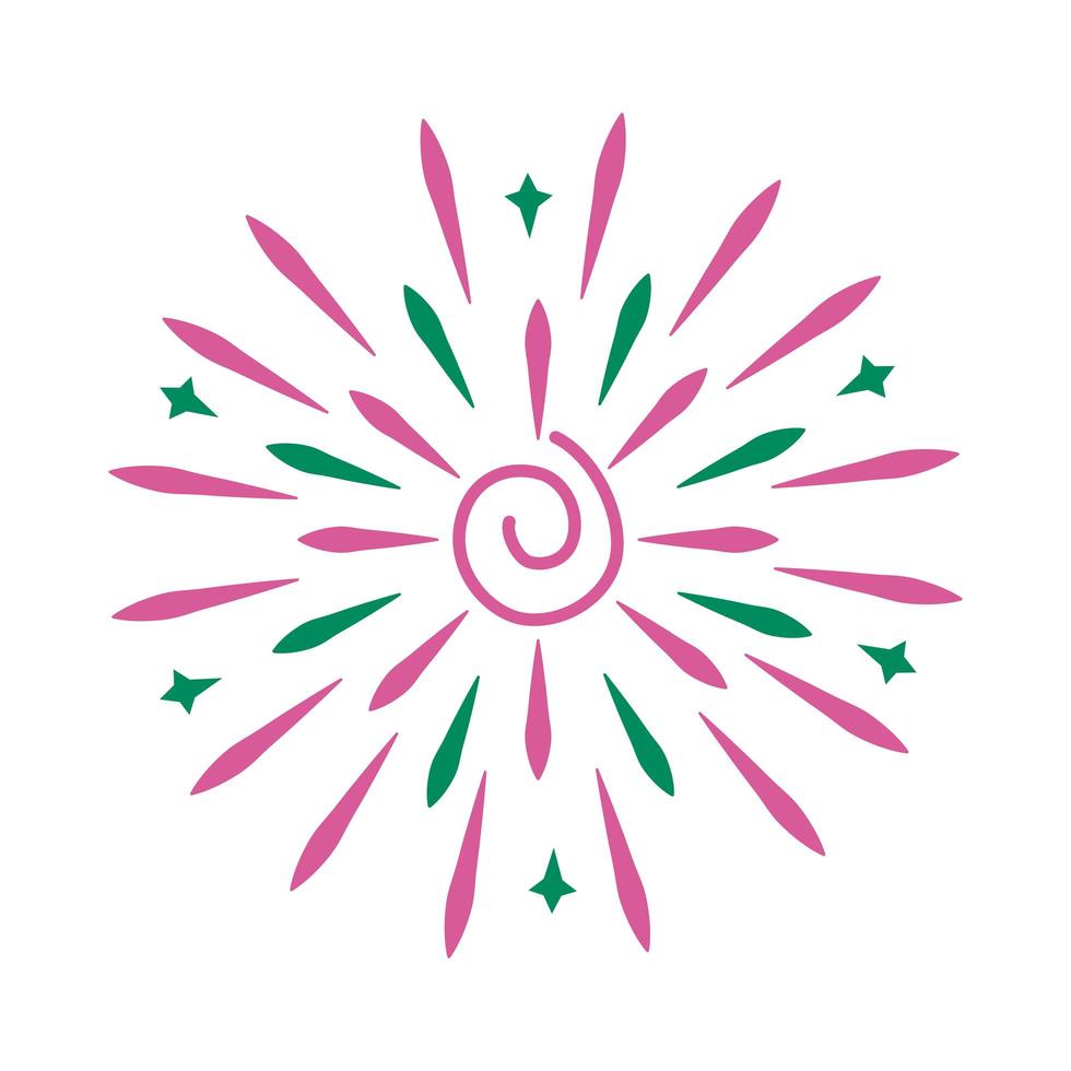 ícone de estilo de linha inicial em espiral vetor