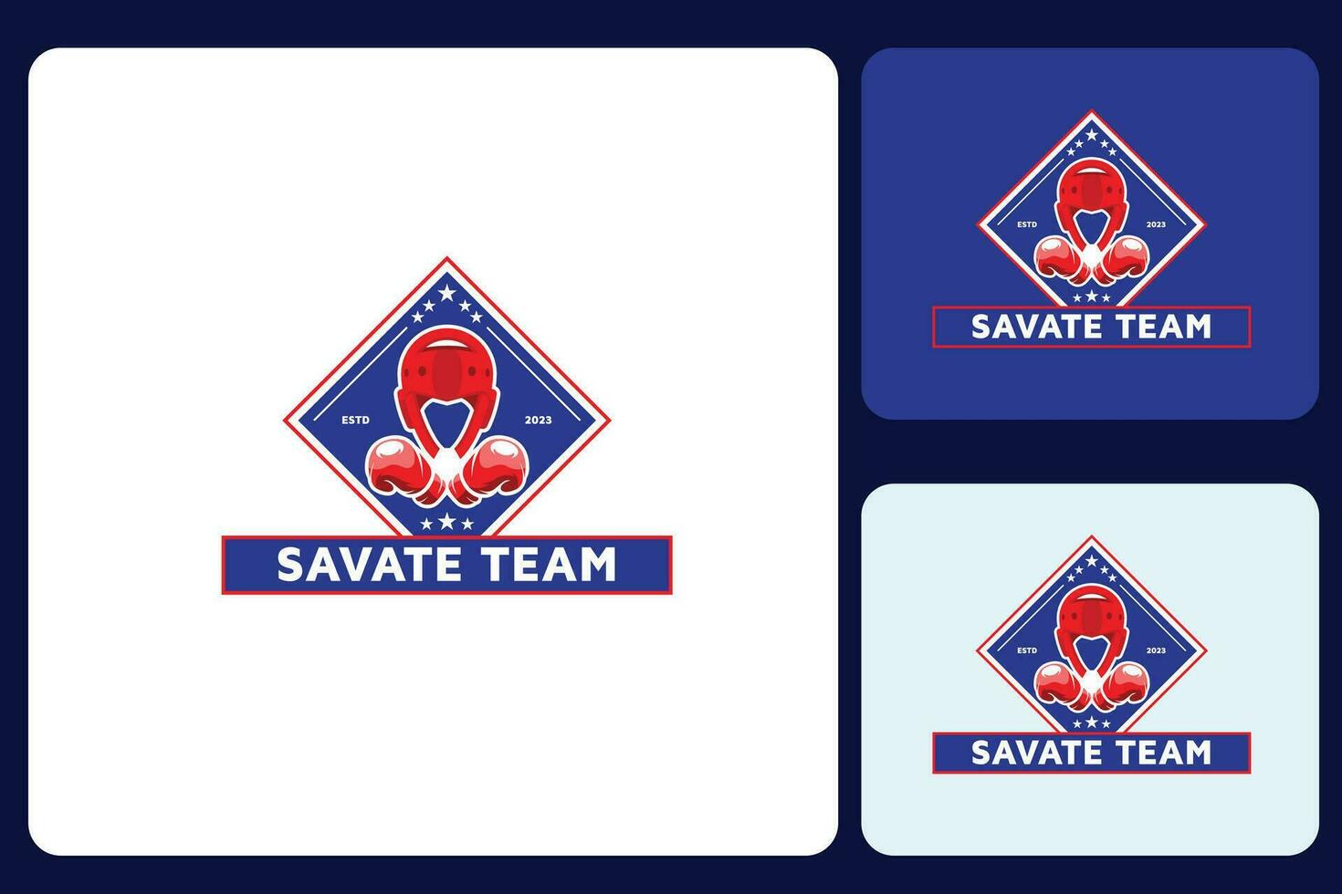 savate equipe logotipo Projeto modelo vetor