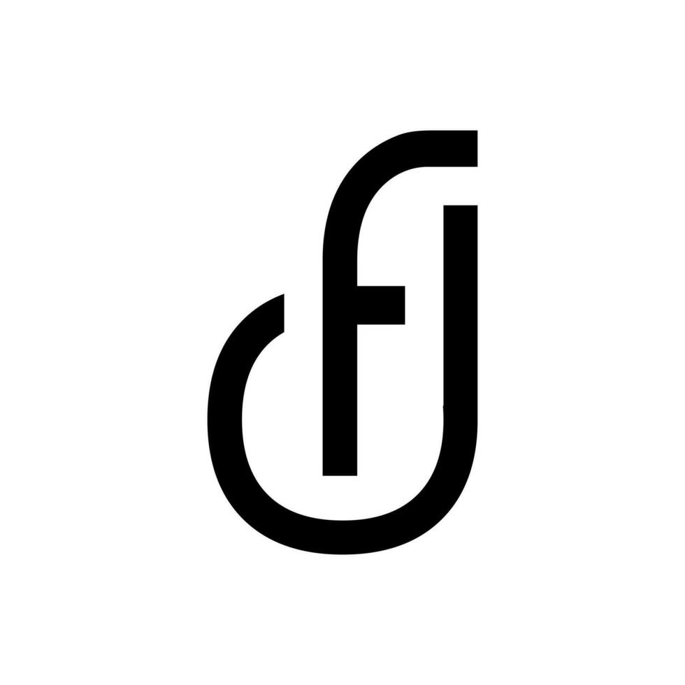 df logotipo Projeto para companhia o negócio vetor